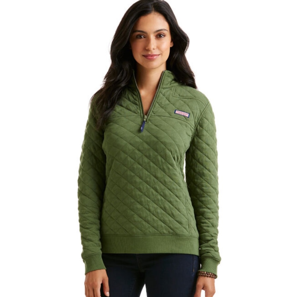 Allover quilted shep shirt